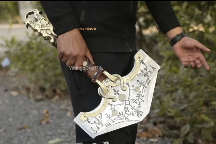 Custom Handmade Carbon Steel Blade God Of War Hammer | Thor Hammer | God of War