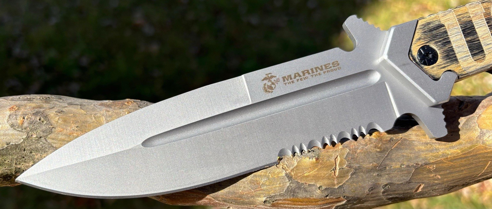 10” USMC Combat Knife Fixed Blade United States Marines Corps Licensed Full Tang