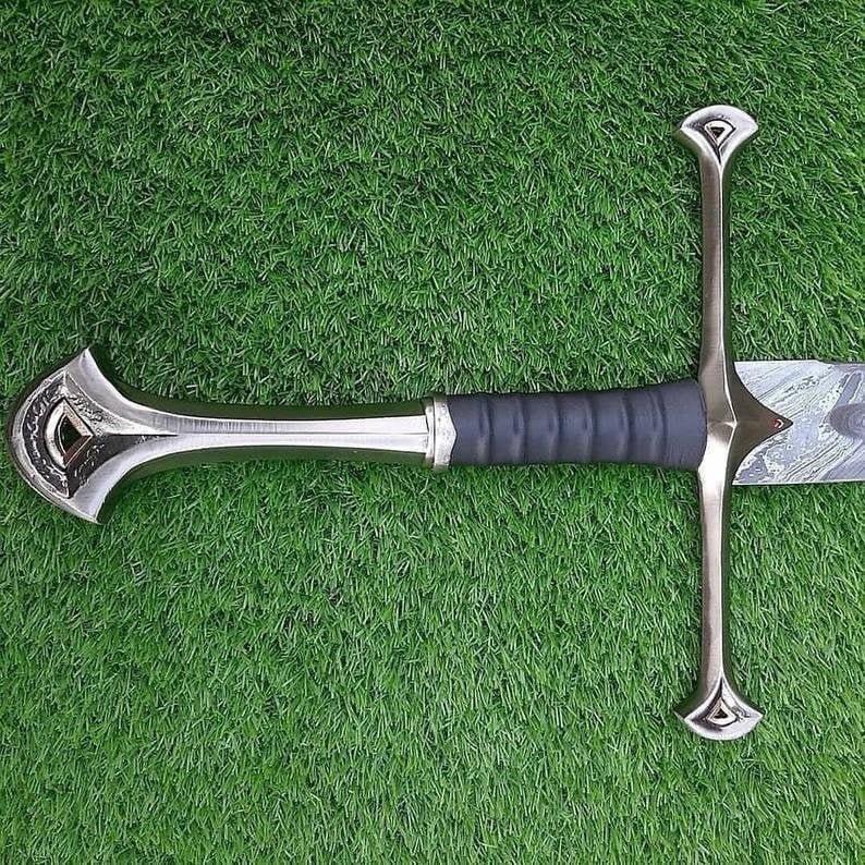 Hand-Forged Damascus Steel ViKing Aragorn Sword | Ancient Sword | With Sheath