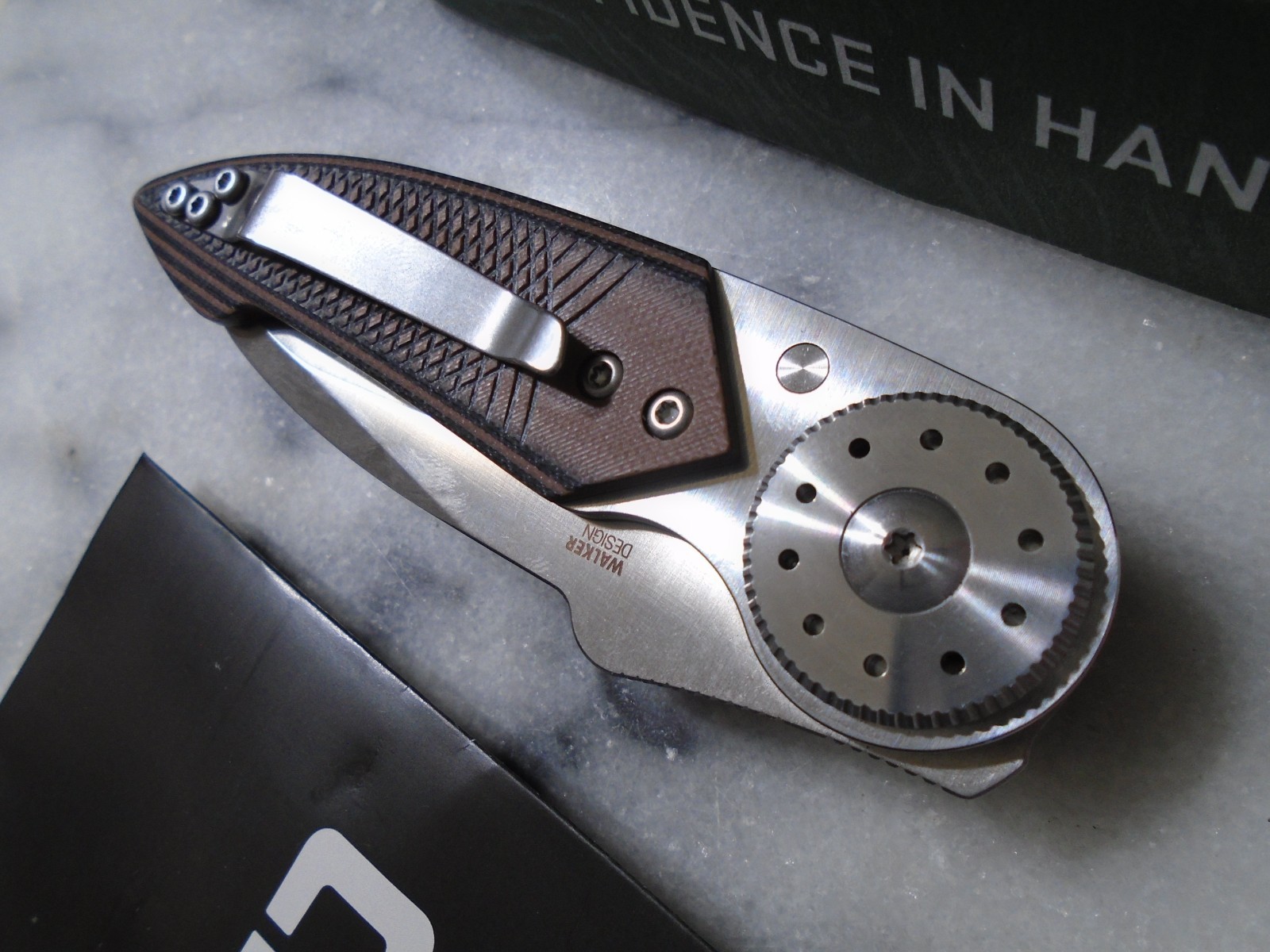 CRKT Walker Lock Pocket Knife 4200 14C28N Blade Steel G10 Sheepfoot Folder New