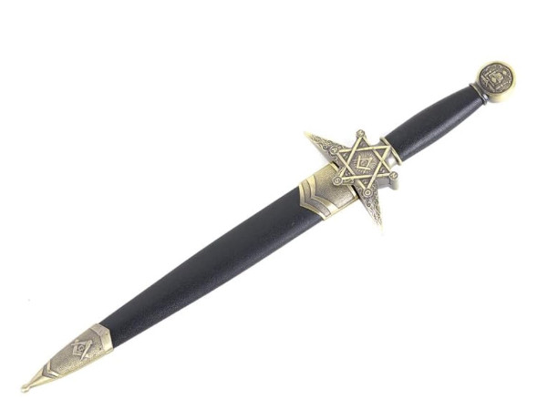 Masonic Dagger Symbolic Masonry Collector’s Blade Compass Gift Rare Decorative