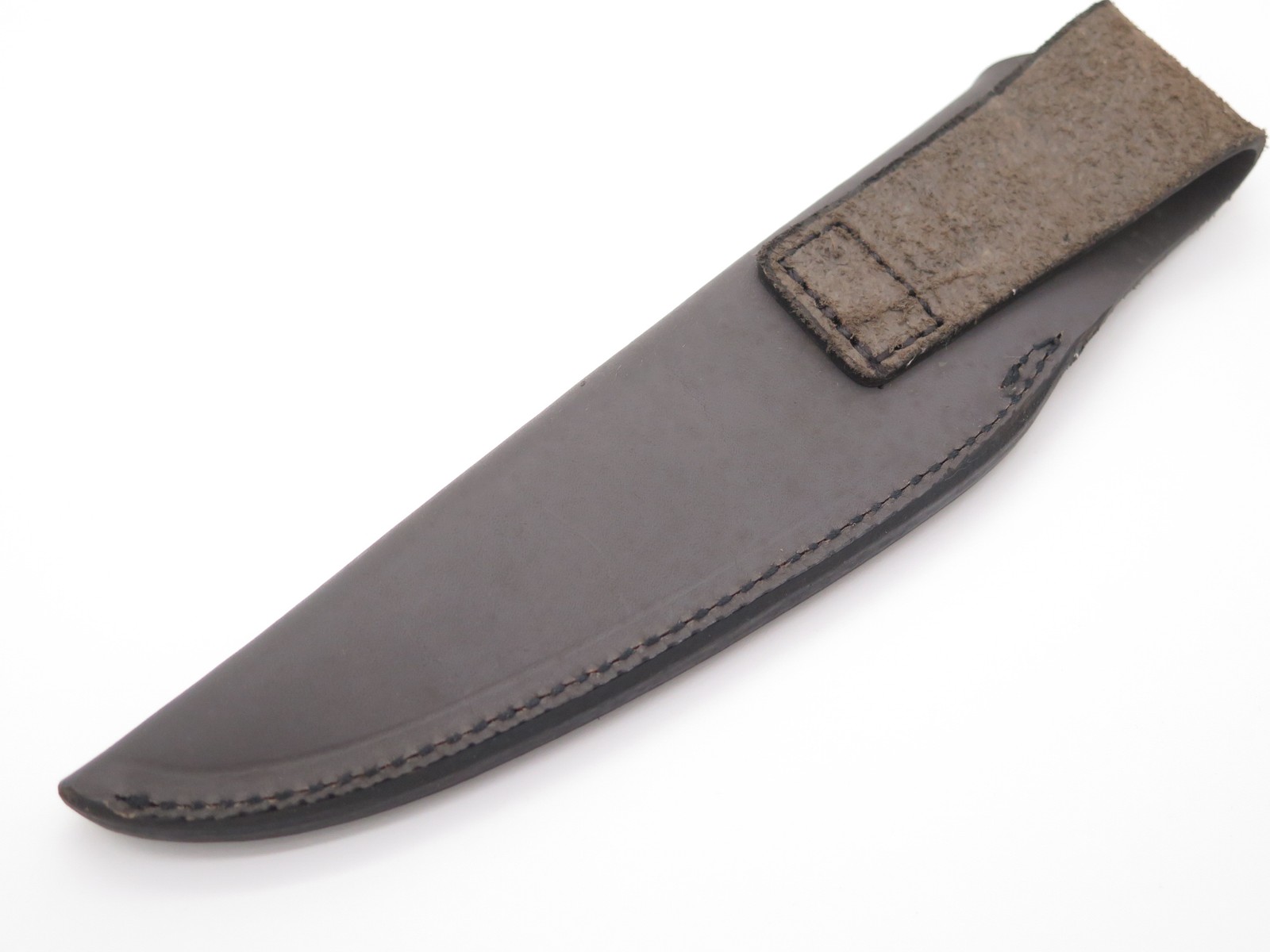 Vtg 80s Condor 79 Seki Japan Gray Leather Fixed 5″ Blade Hunting Knife Sheath