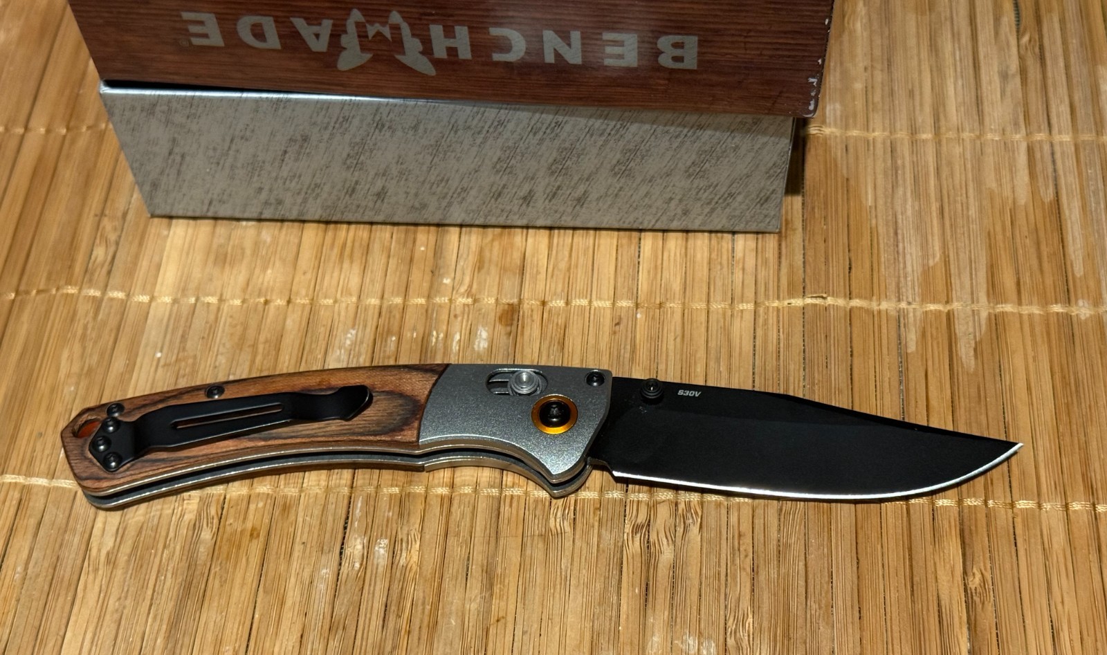 Benchmade Mini Crooked River Folding Knife (3.4 inches 15085-2)