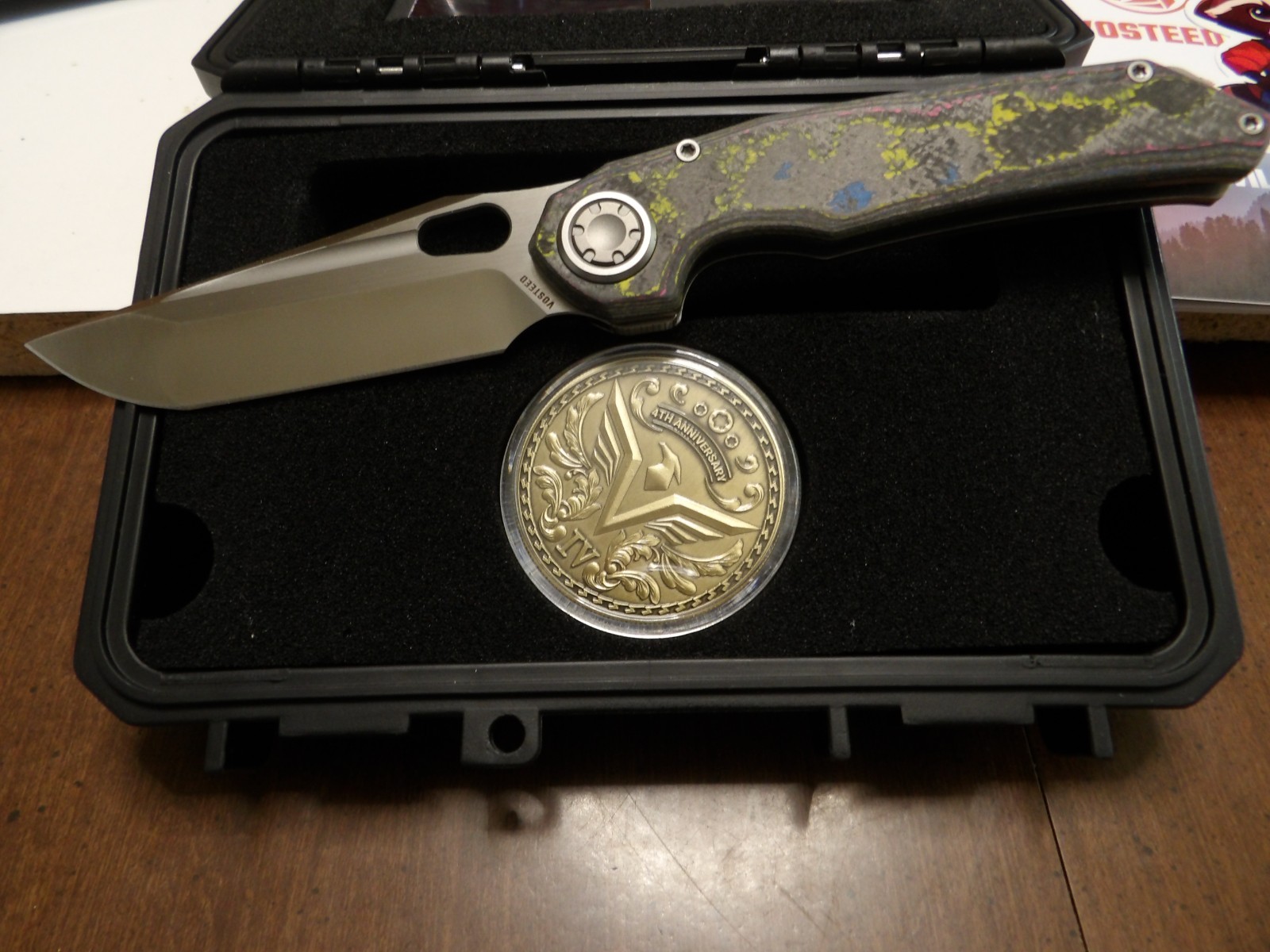 New Vosteed 4th Anniversary Thunderbird V vanchor lock Knife Ultimate warrior CF