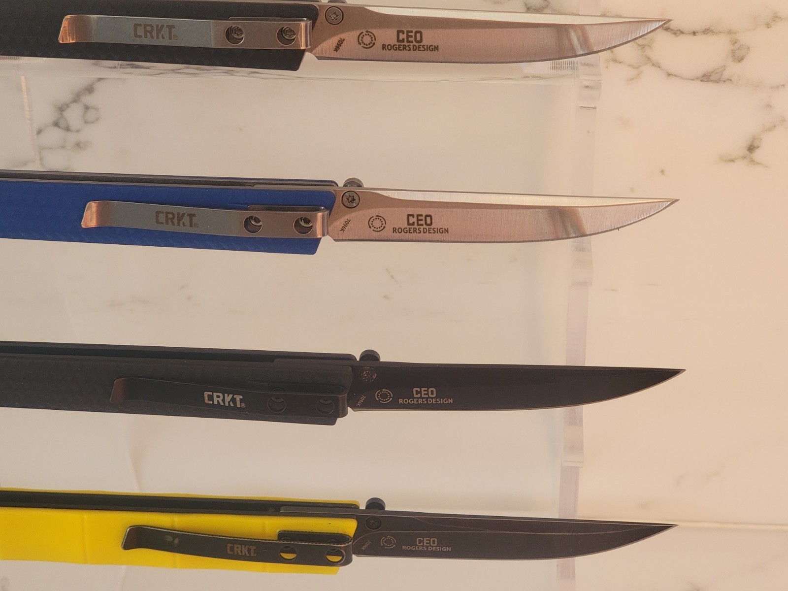 CRKT CEO EDC Folding Pocket Knife Low Profile VARIOUS COLORS 7096 New in Box
