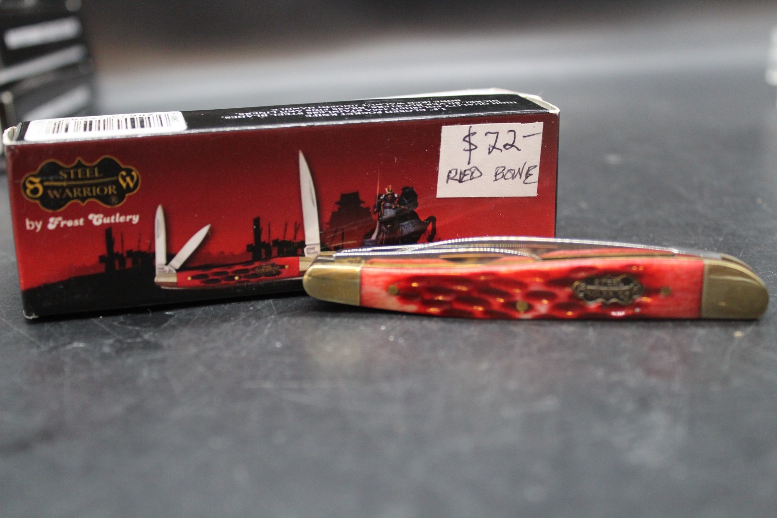Steel Warrior Warncliff Trapper Pocket Knife SW-167RWJ 440 Stainless New in Box