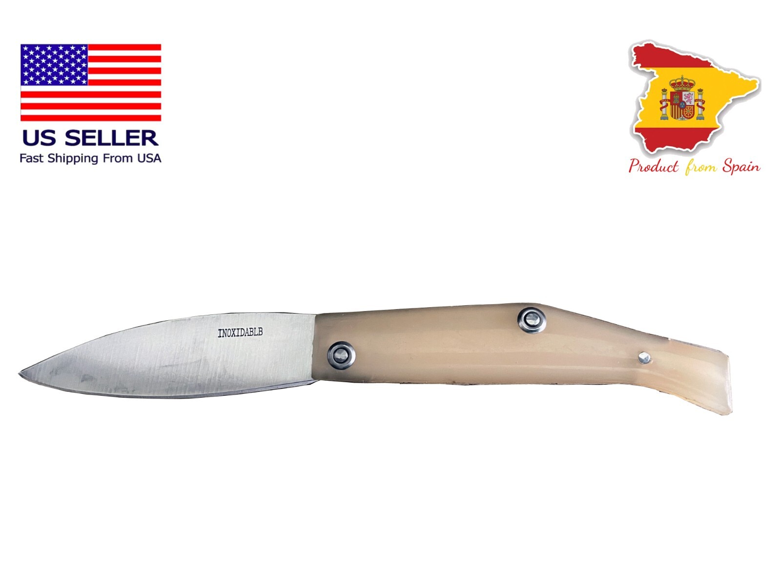 2.8 in. / 7 cm Navaja Pocket Knife Celluloid Handle from Spain New – USA Seller
