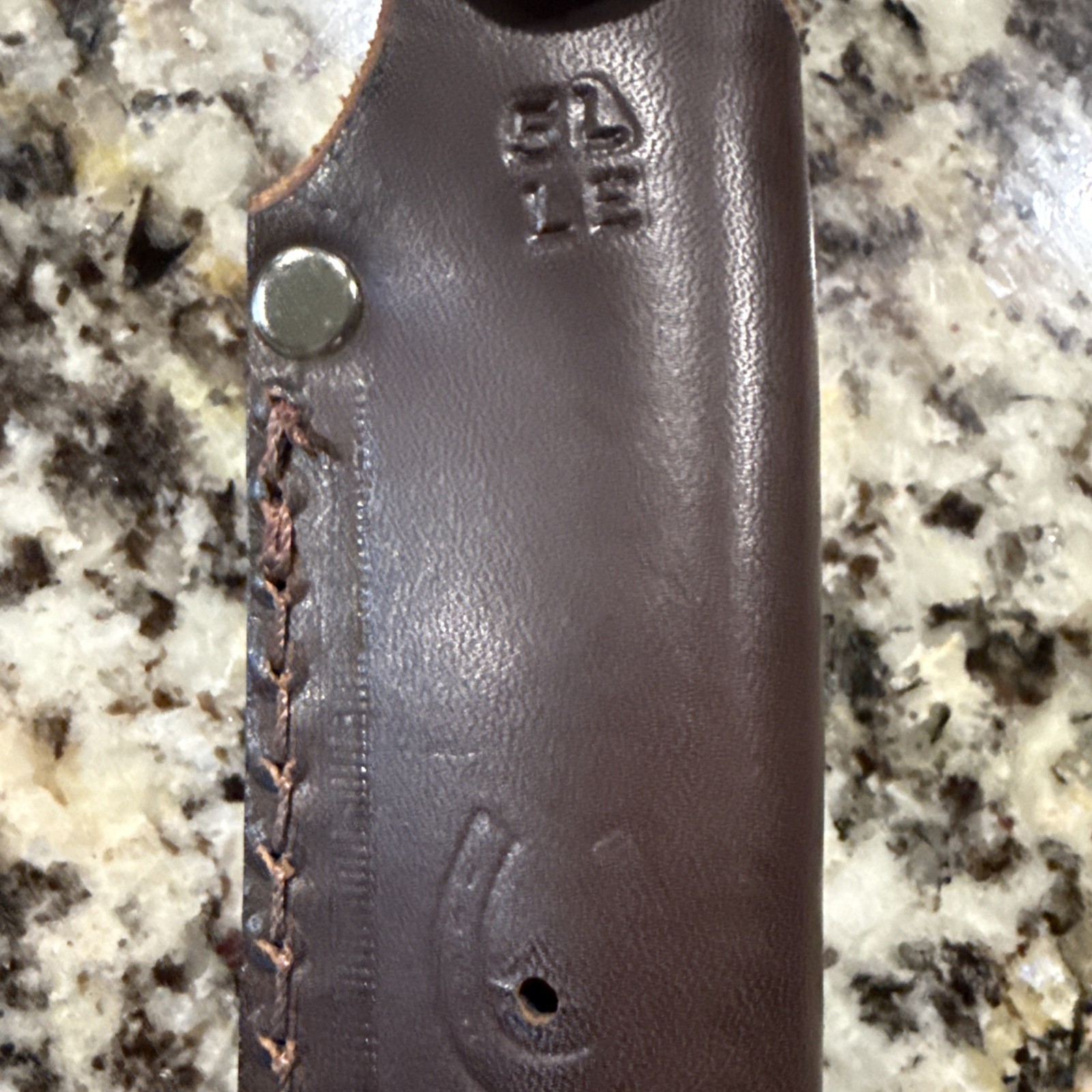 JRE Industries Fixed Blade Knife Sheath Brown Leather Belt Pouch Case 10.25″x5.5