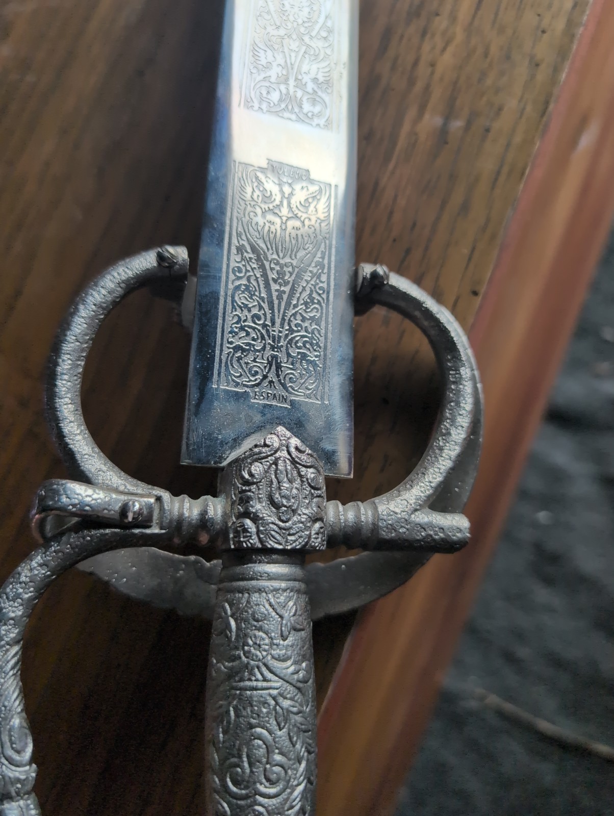 Vintage Felipe II Decorative Sword NO SCABBARD Replica NOT SHARP ONLY POINTY