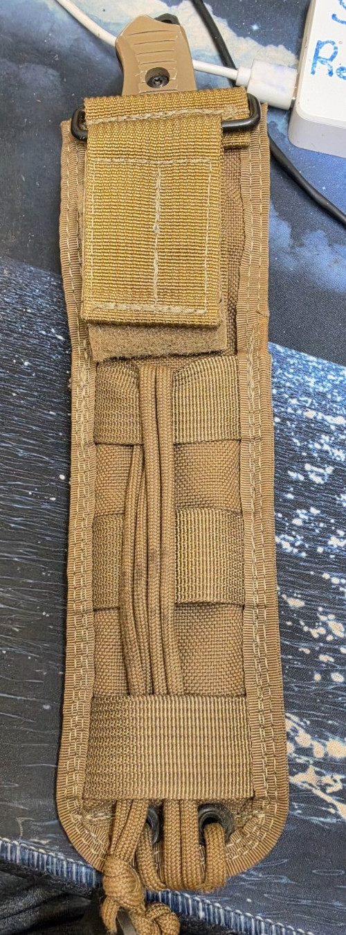 Benchmade 140BKSN Nimravus 4.5″ Blade, Coyote Aluminum Handles, Coyote Sheath