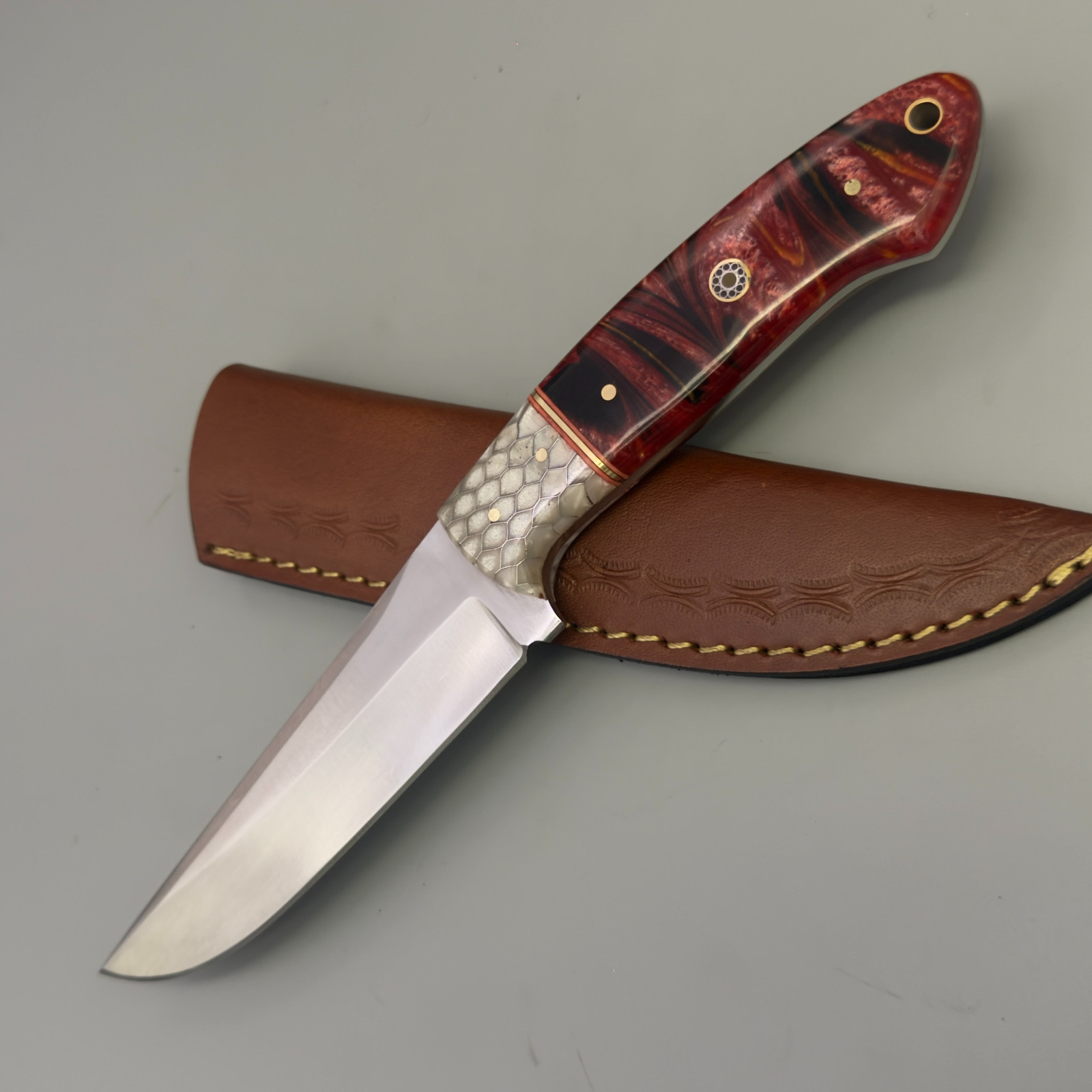 10” Sandvik Steel Hunting Skinner Knife – Custom Fixed Blade – Gift for Men