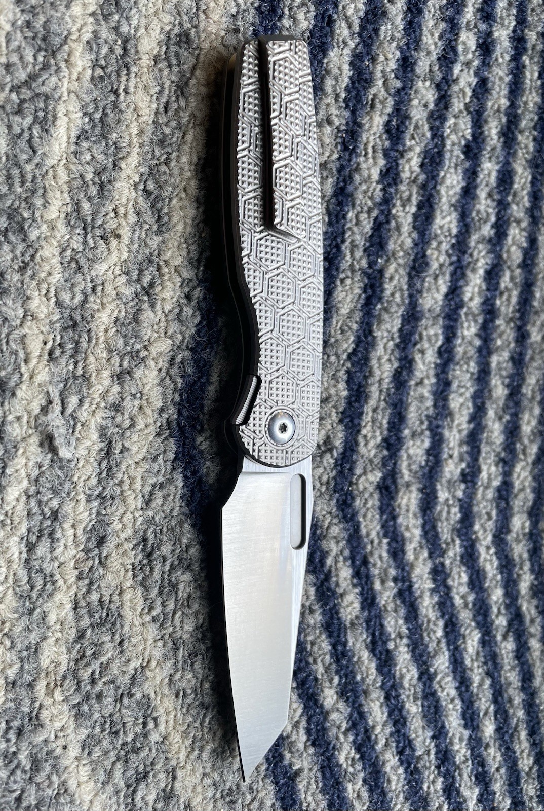 W.P. Mini Cortex Clone Liner Lock VG10 Titanium Hollow Grind *Skiffs Installed*