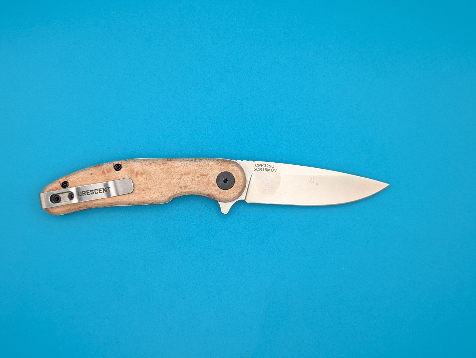 Crescent 3-1/4In Drop Point Aluminum Handle Pocket Knife CPK325A 3.25″ Used