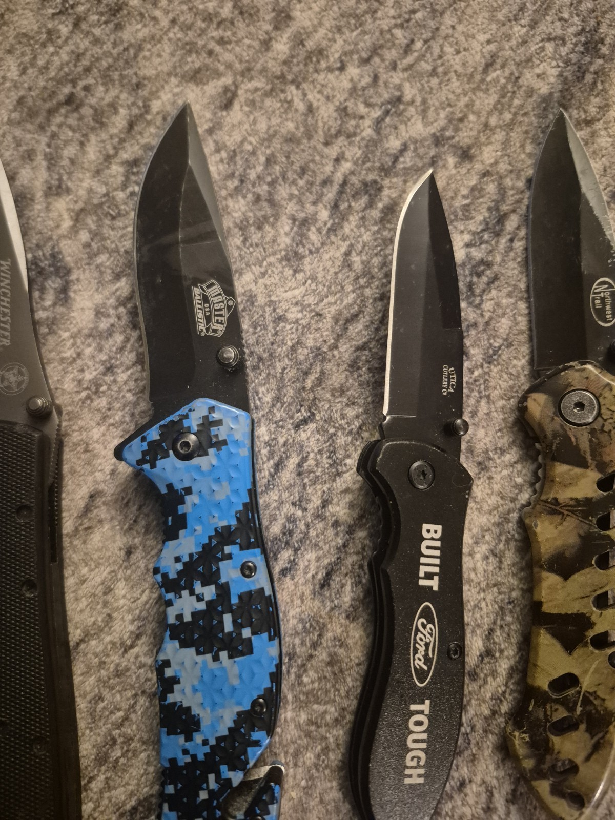 Assorted Pocket Knives Set of 7 Various Brands Stainless Steel