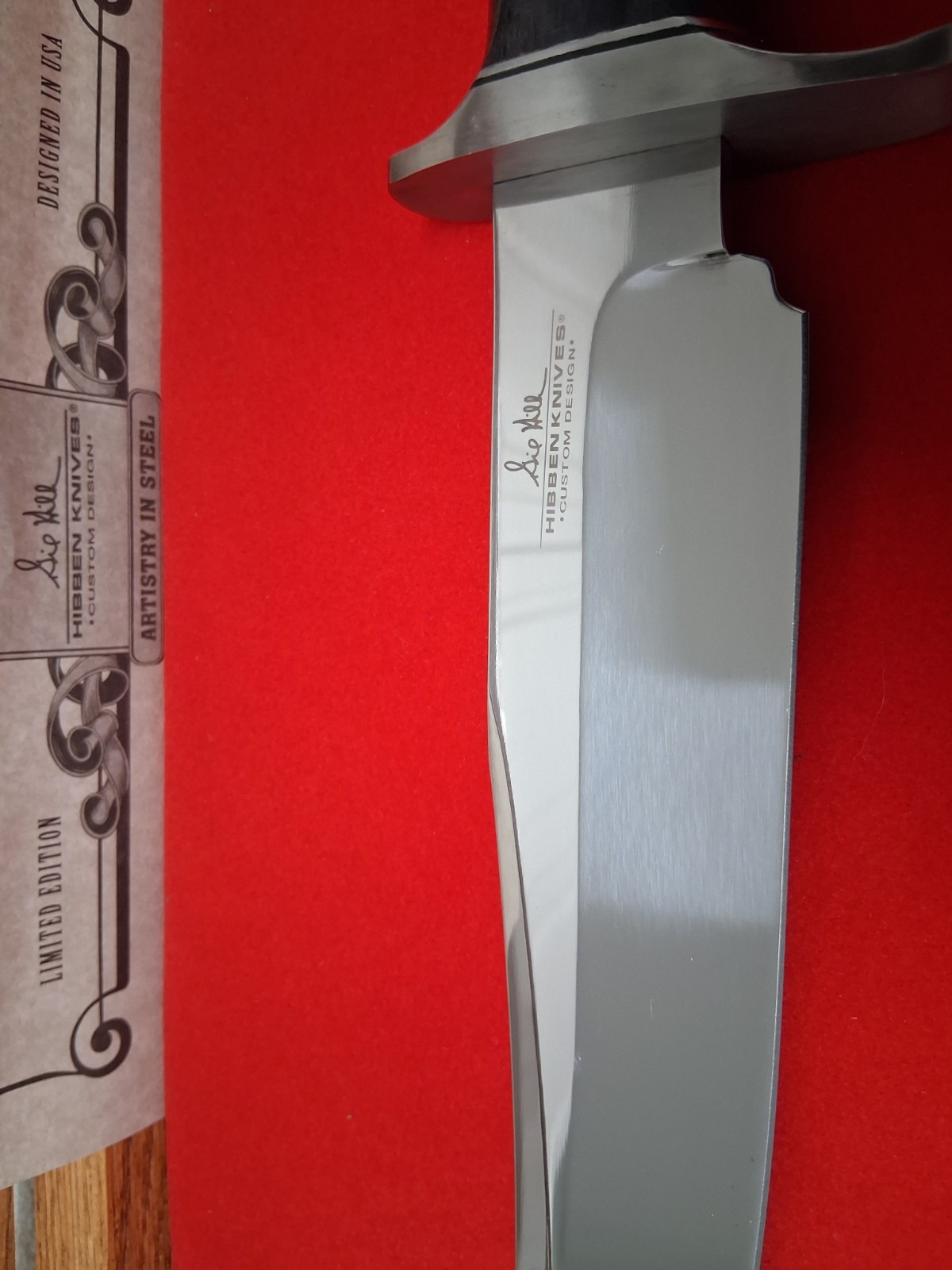 GIL HIBBEN’s ARIZONA BOWIE KNIFE with SHEATH &BOX 15 1/2″long! NEW Condition!!