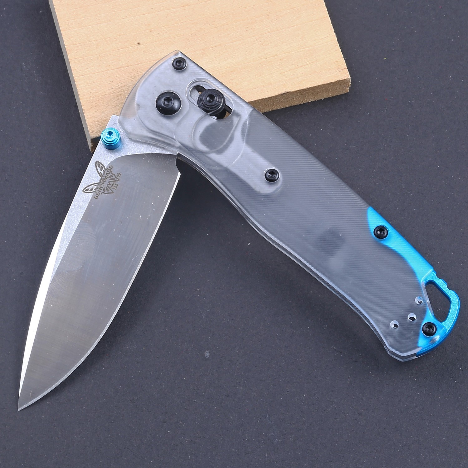Black Nylon 440c Stainless Steel Mini Small Folding Pocket Knife Lock back Clip