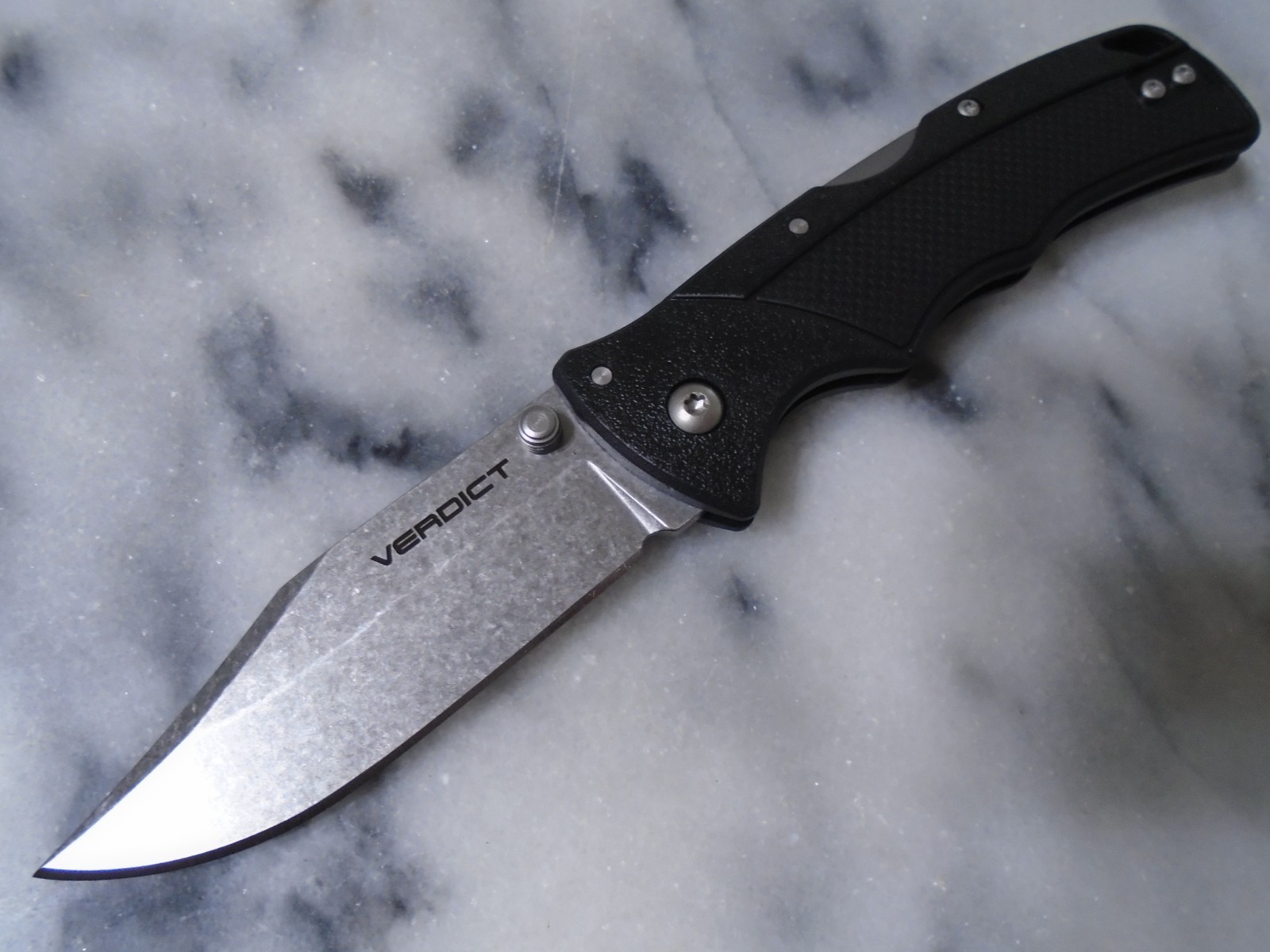 Cold Steel Verdict Clip Point Pocket Knife TRI-AD Lock 4116 Steel Folder C3CPSSZ