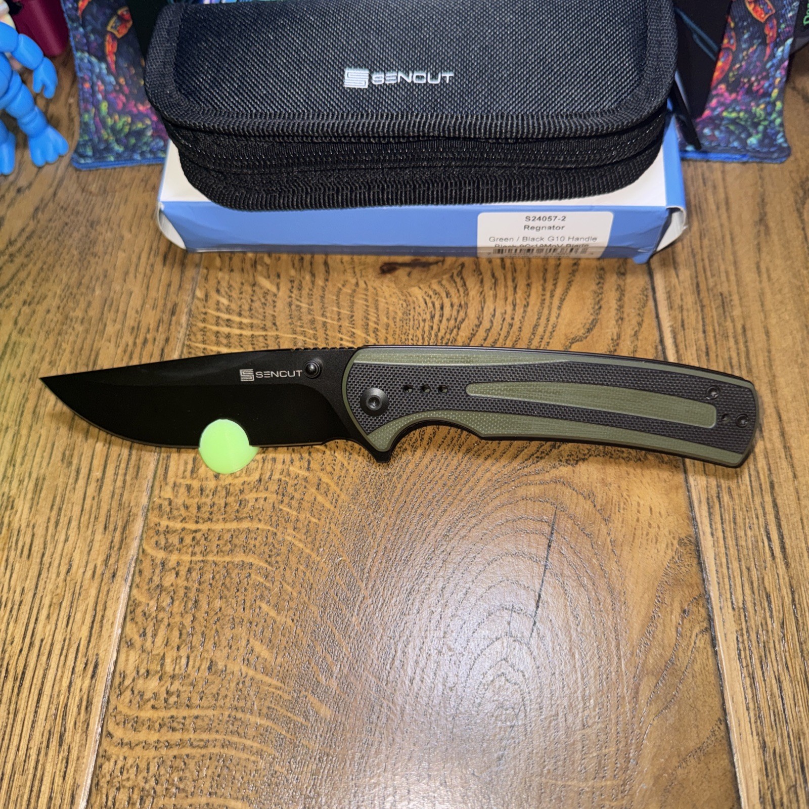 SENCUT Regnator G10 Handle 9Cr18MoV Blade Back Flip Liner Lock S24057-2