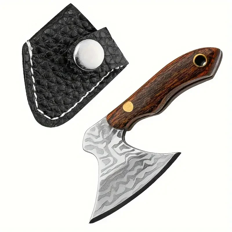 Mini EDC Small Axe Stainless Steel Portable Key Chain, Small Gift for Men