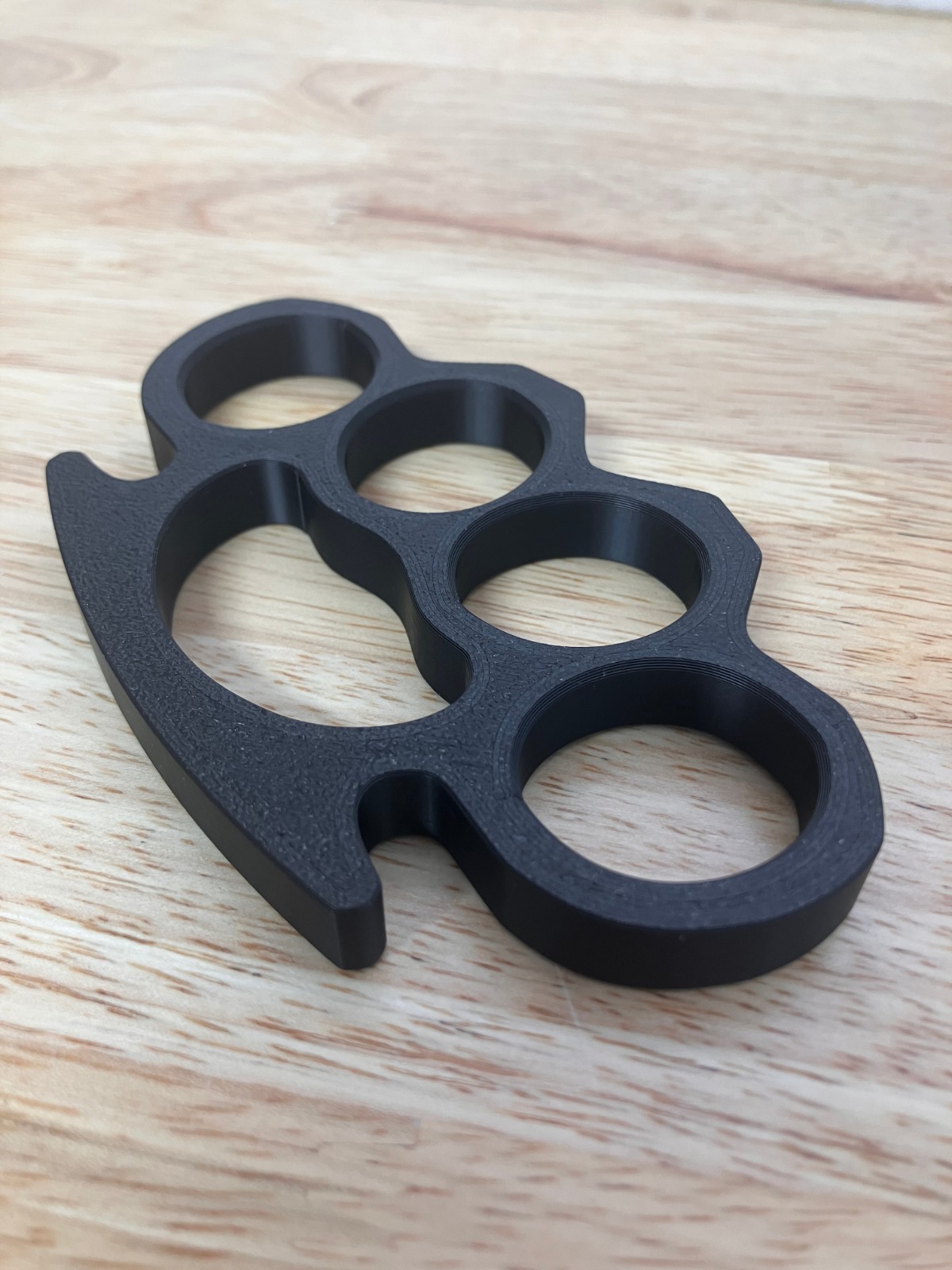 **Buy 1 Get 1 Free** Cosplay Knuckles Prop, 3D Printed, Not Real (Black Plastic)