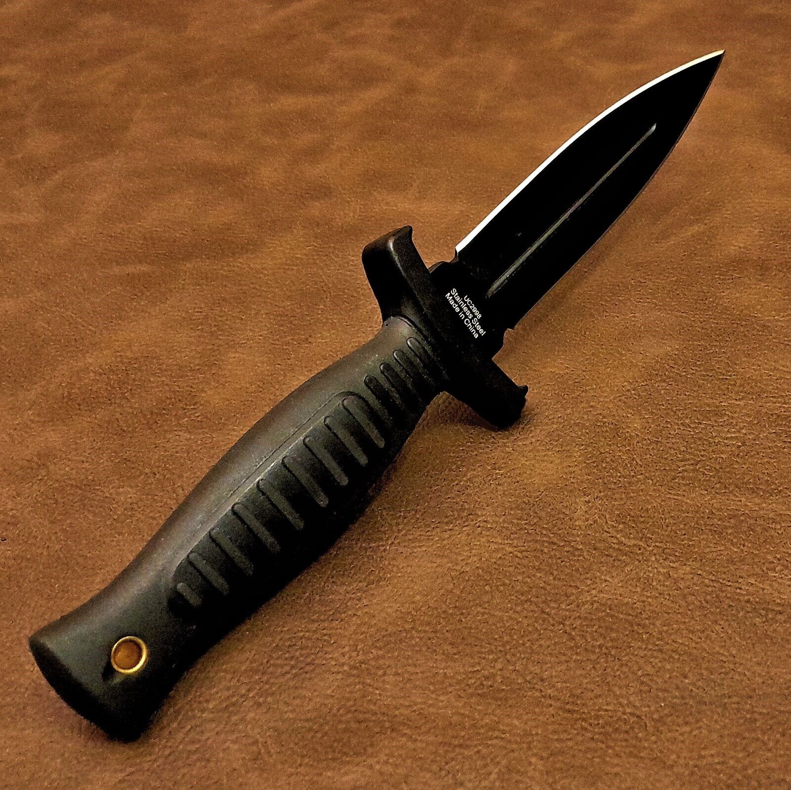 M48 Tactical Combat Double Edge Boot Knife With Shoulder Harness & Sheath