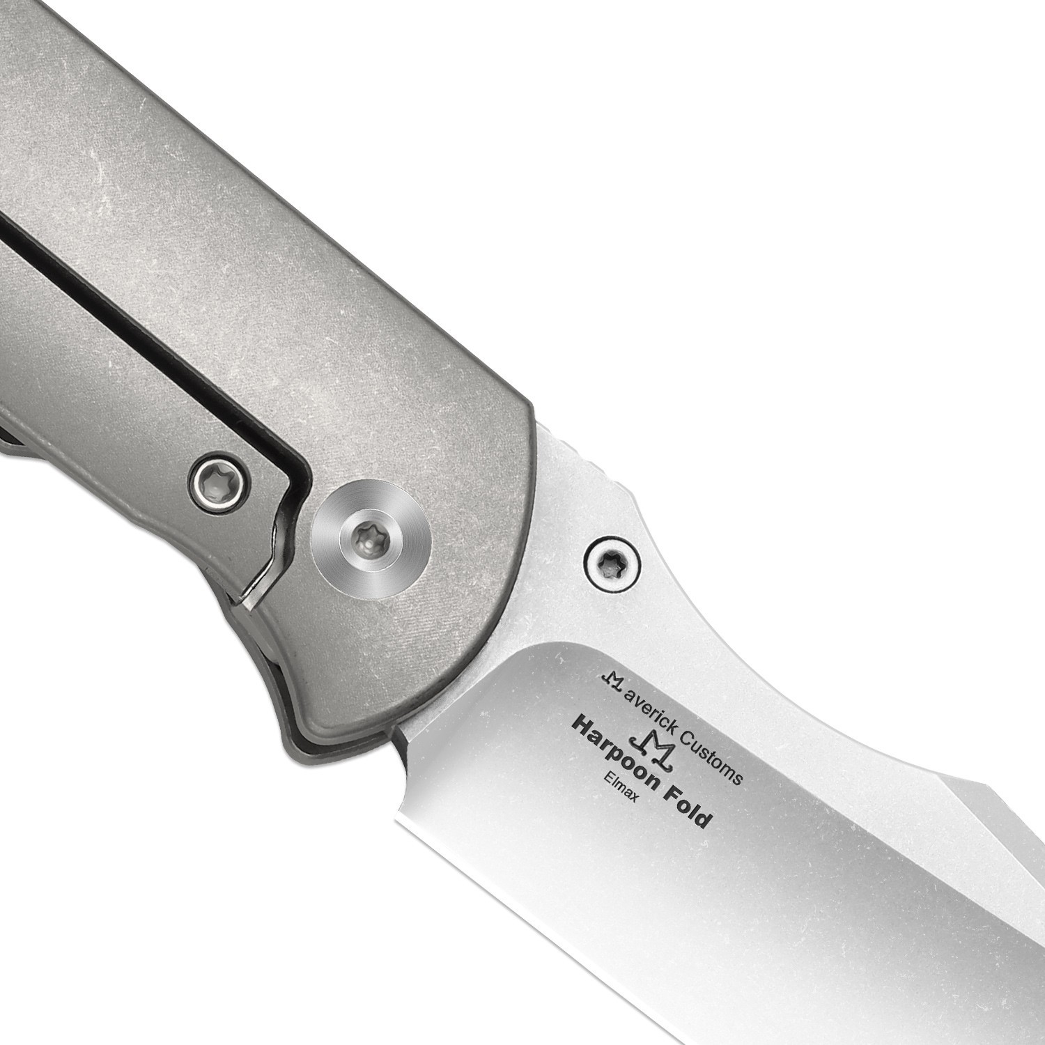 Kizer Harpoon Fold Folding Pocket Knife Elmax Blade Titanium Handle Ki4784A1