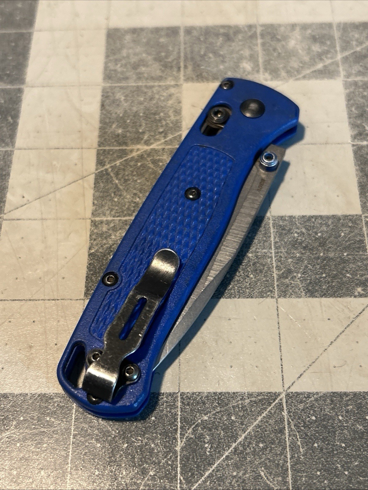 Benchmade Knives Bugout 535 Blue Grivory S30V Pocket Knife
