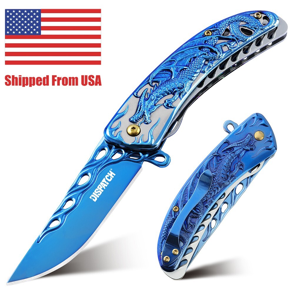Folding Pocket Knife with Clip Spring Assisted Knife EDC Pocket Knife