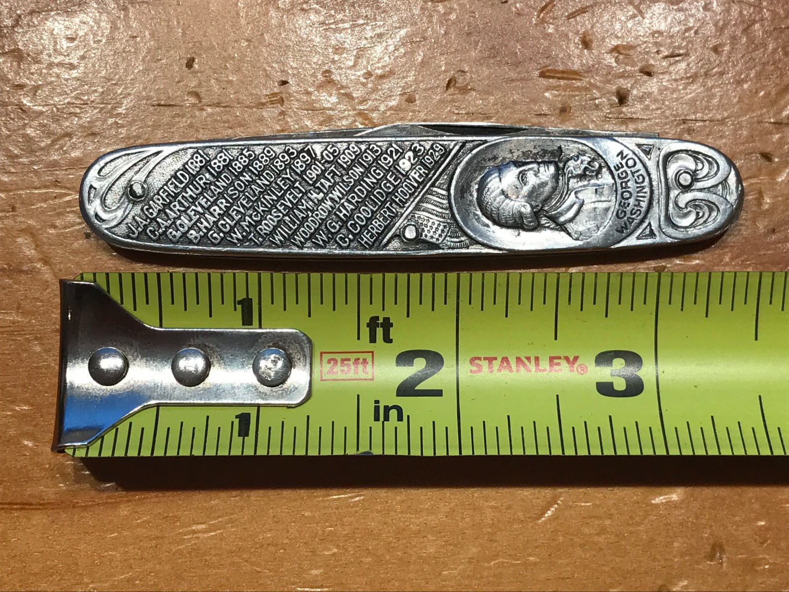 VINTAGE TWO BLADE D. PERES SOLINGEN PRESIDENTS THE UNITED STATES POCKET KNIFE