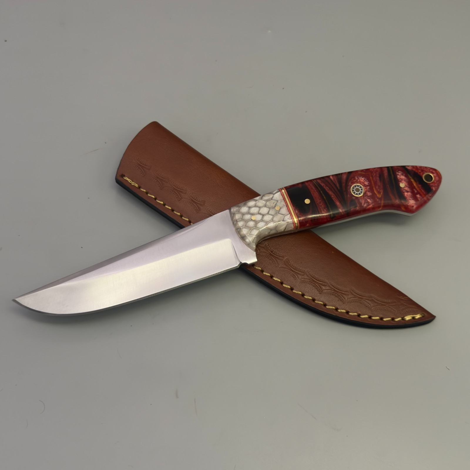 10” Sandvik Steel Hunting Skinner Knife – Custom Fixed Blade – Gift for Men