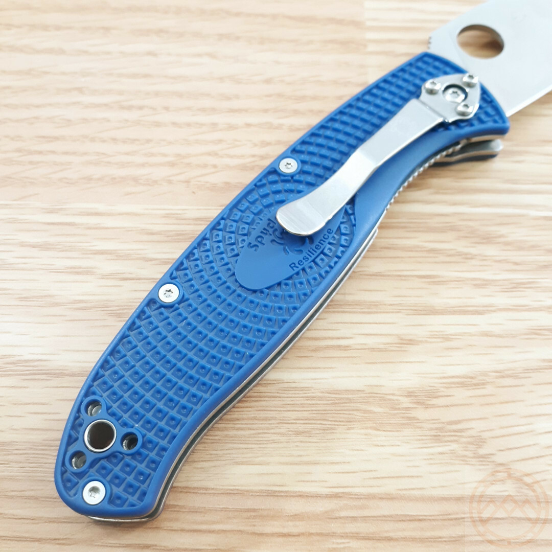 Spyderco Resilience Folding Knife 4.20″ CPM S35VN Steel Blade Blue FRN Handle