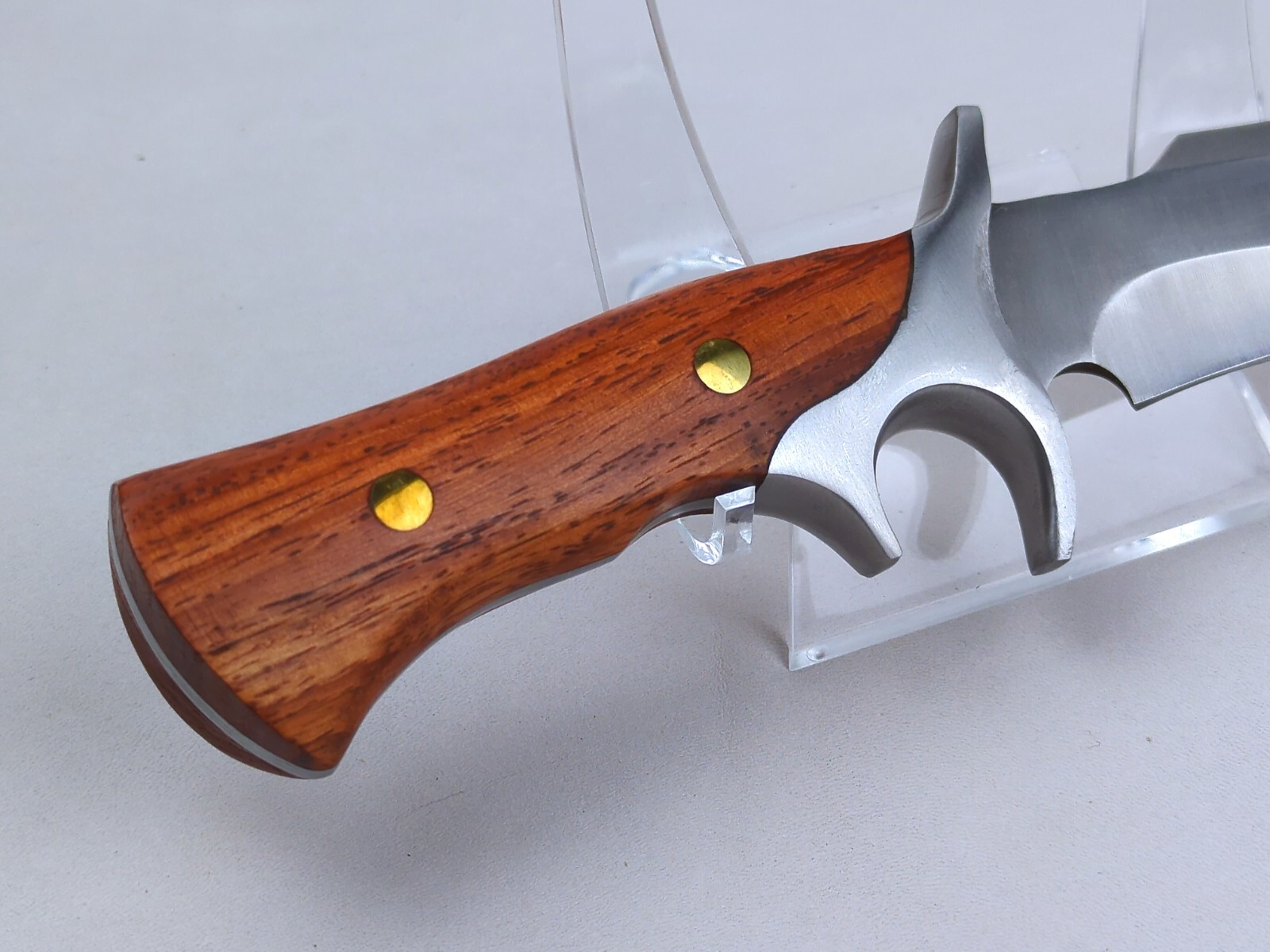 M390 62 HRC, 6-inch STAINLESS STEEL Blade Hunting Knife w/ LEATHER Sheath, NEW