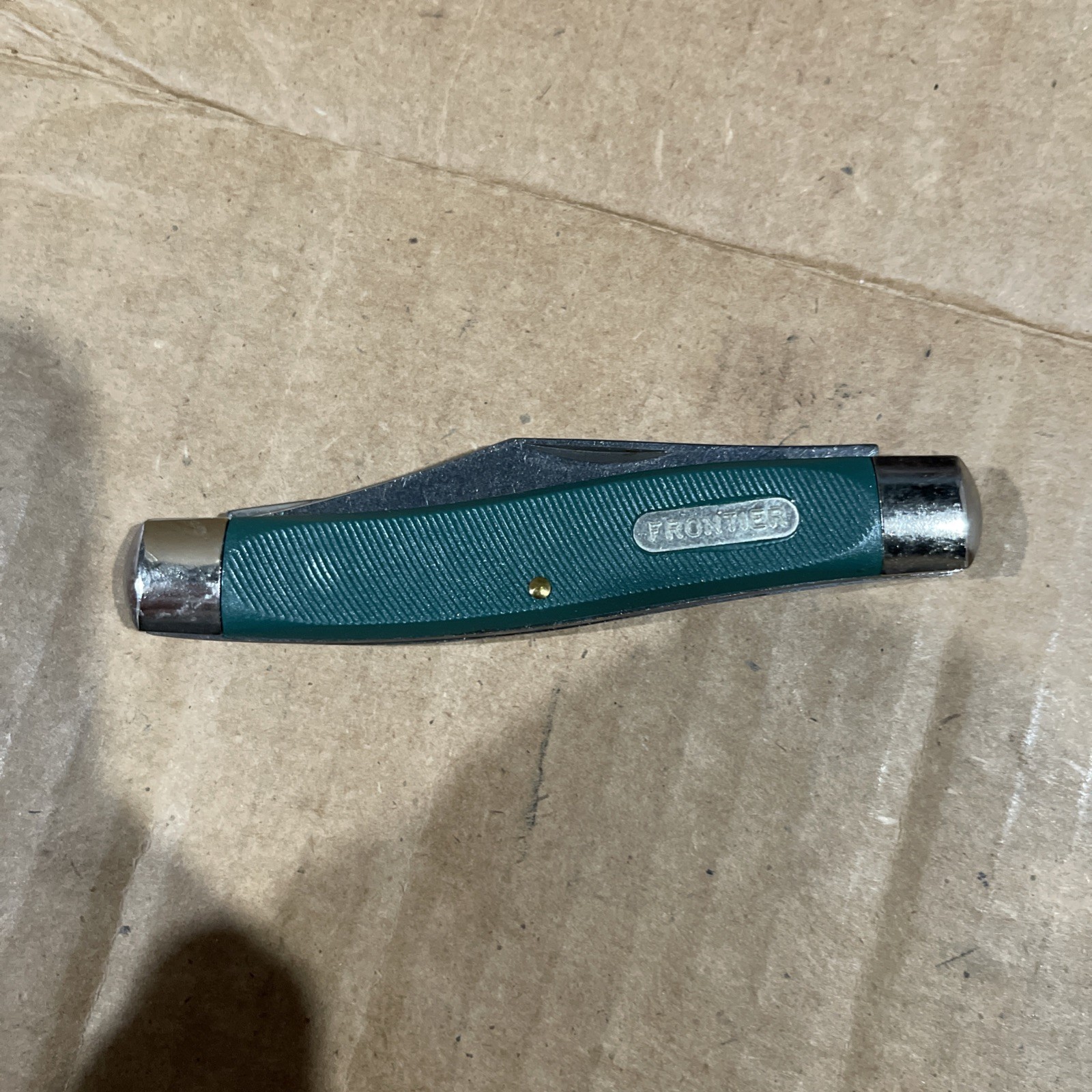 VINTAGE- IMPERIAL ~ «FRONTIER» ~3 Blade POCKET KNIFE – MADE IN IRELAND (Green)