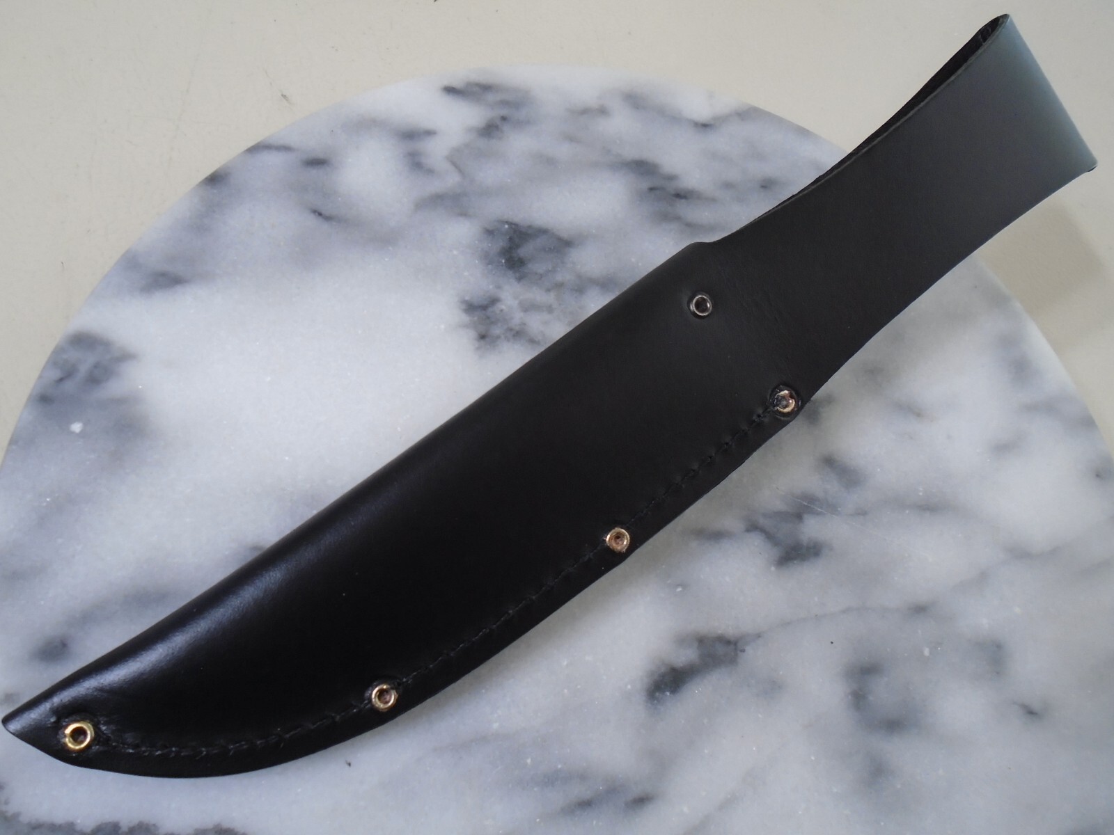 Black Leather Fixed Blade Knife Sheath Fits Up To 6″ X 1 1/2″ Inch Blades New