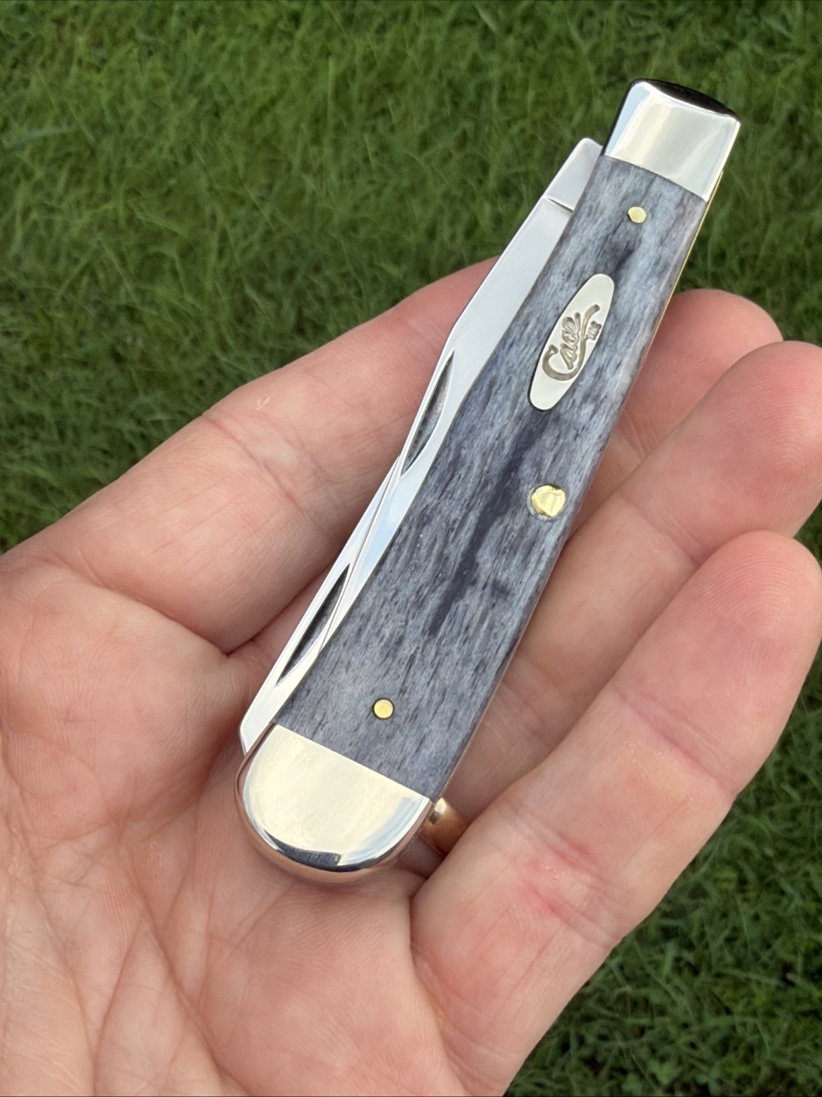 Case XX 2025 Pocket Worn Gray Crandall Bone 6254 CS Trapper Knife