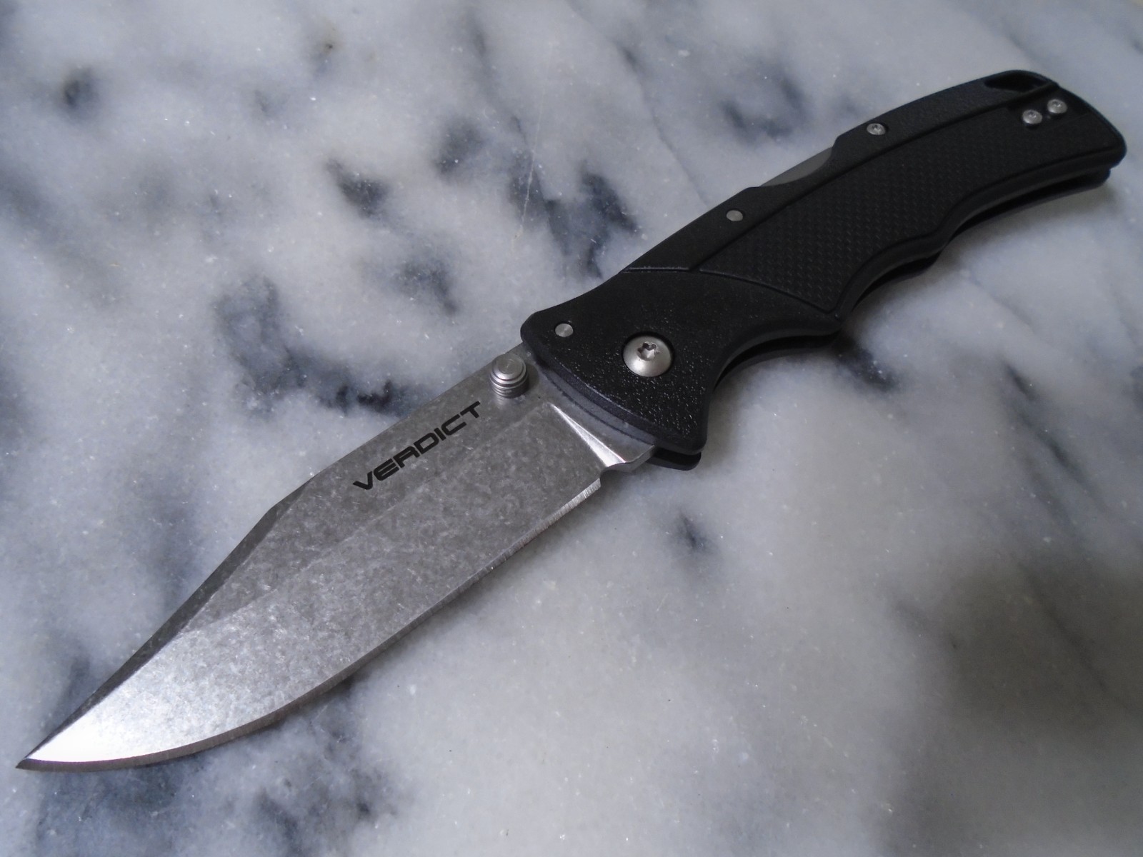 Cold Steel Verdict Clip Point Pocket Knife TRI-AD Lock 4116 Steel Folder C3CPSSZ