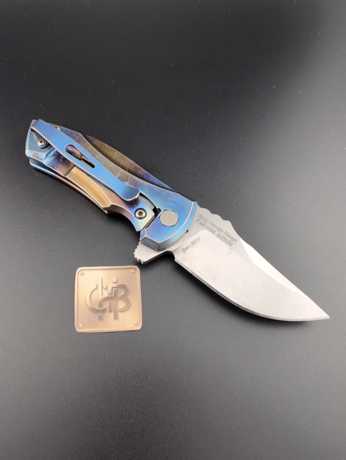 Zero Tolerance – ZT 0900 Les George Flame Anodized Titanium – BS-69