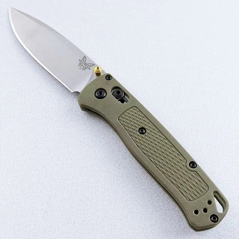 Benchmade CU535-SS Bugout Green Grivory Handle CPM-S30V Drop-Point Folding Knife