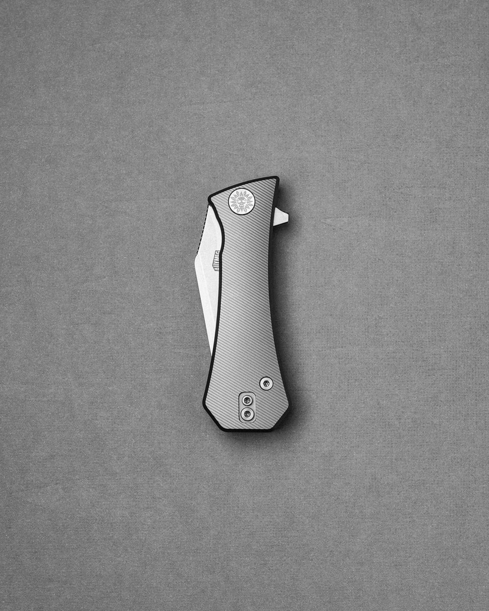 Auxiliary Manufacturing Folding Knife 2.75″ M390 Steel Blade Titanium Handle