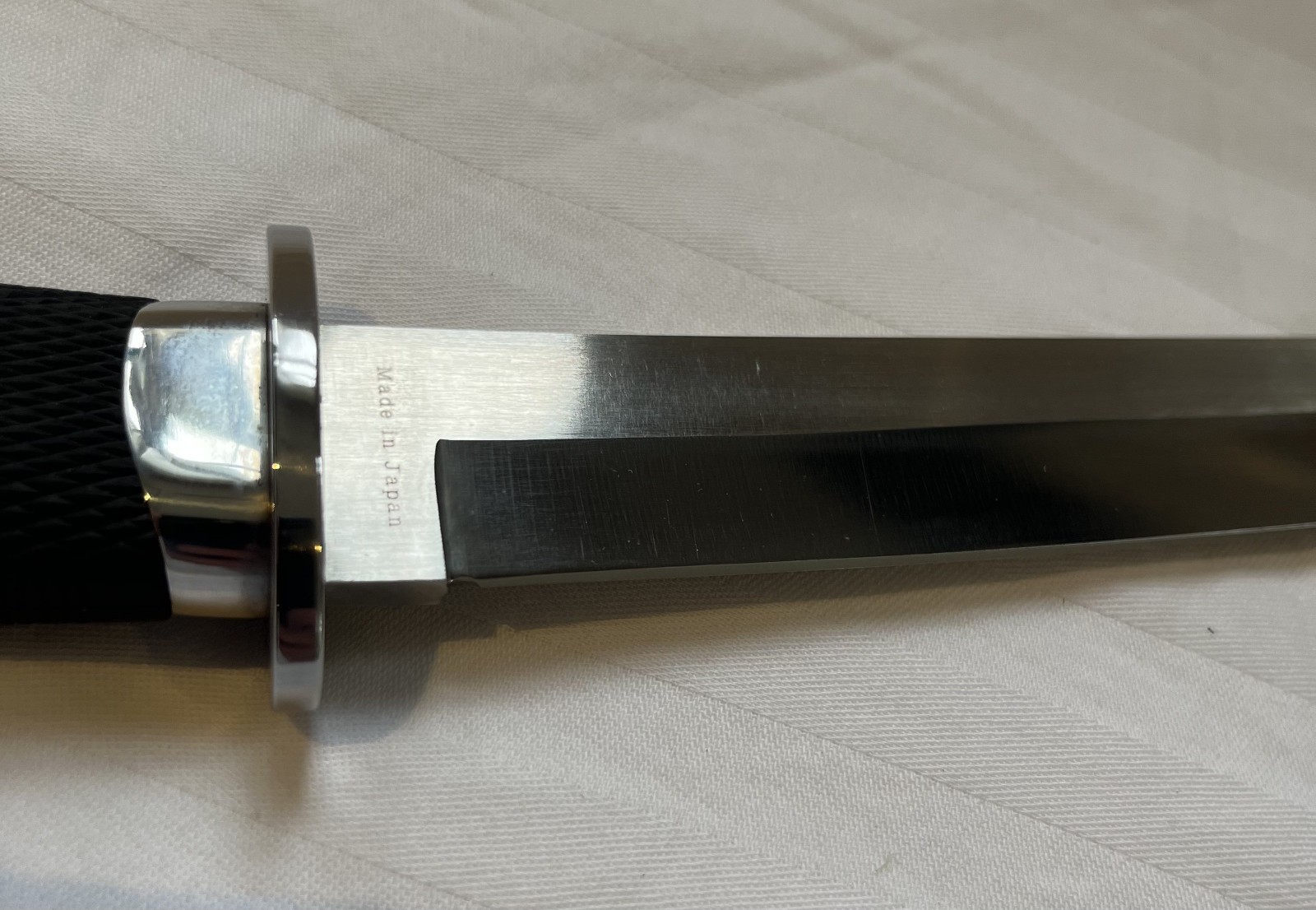 Cold Steel Knife, Japan 80s Magnum Tanto IX 9″ Blade, Leather Sheath Beautiful