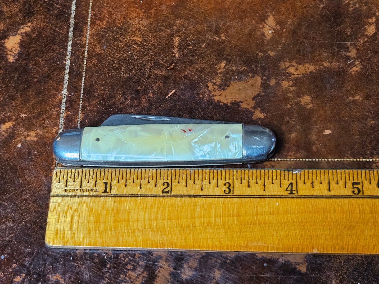 Imperial Celluloid Pearl Single Blade Knife