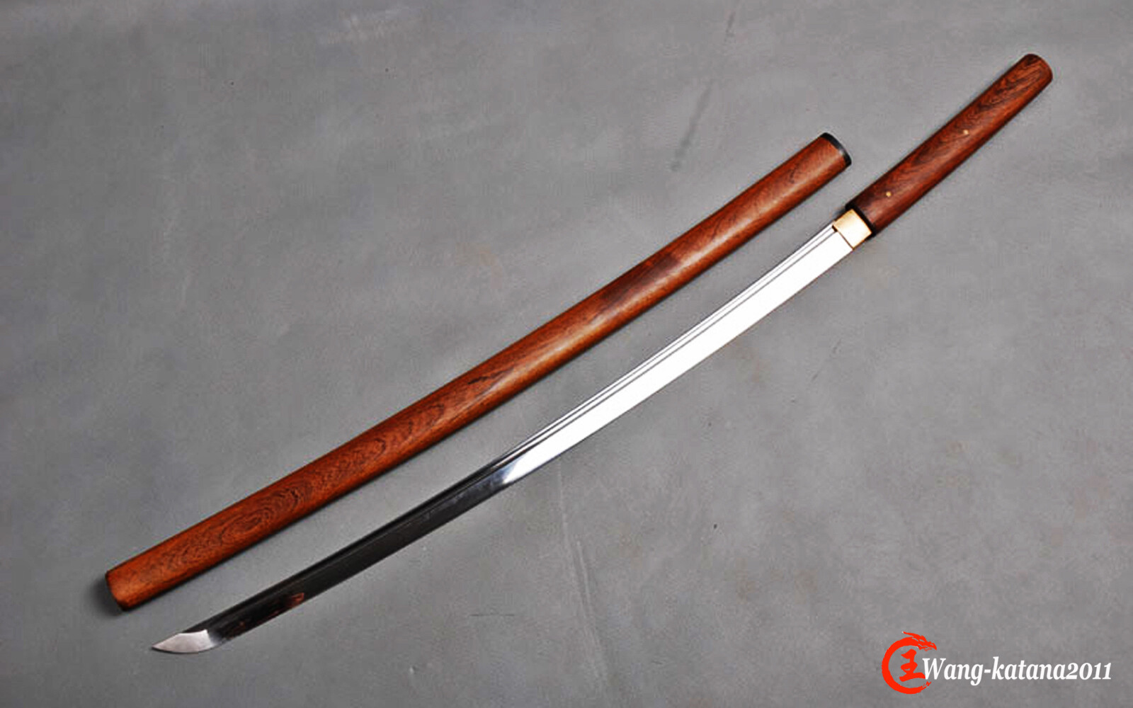 Razor Sharp Rosewood Shirasaya Sword Full Tang Handmade Japanese Katana T10Steel