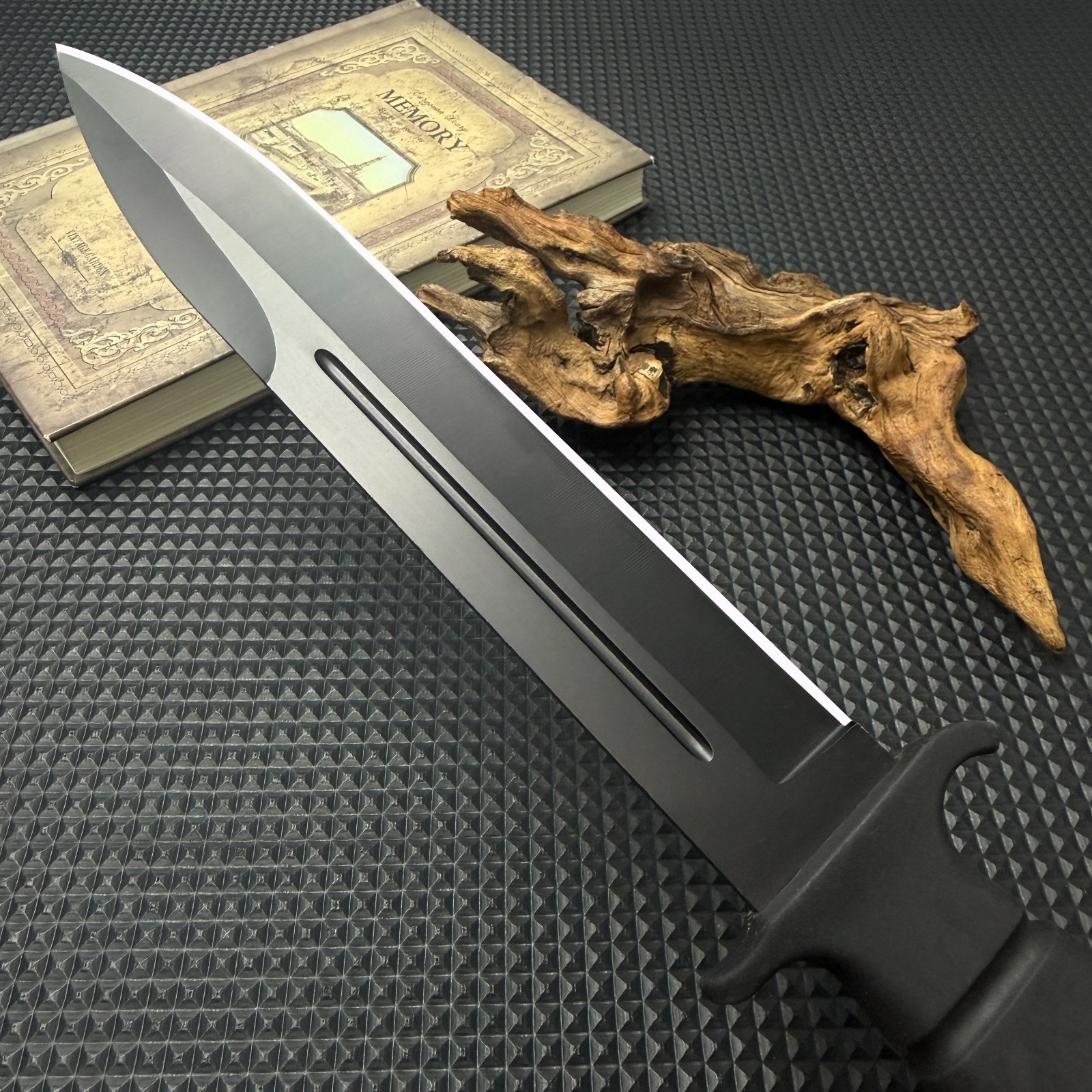Fixed Blade Outdoor Knife | 2 Blade Color Options | Nylon Sheath for Camping EDC