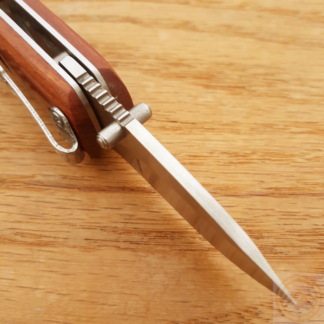 Browning Small Folding Knife 2″ 440 Steel Drop Point Blade Cocobolo Wood Handle