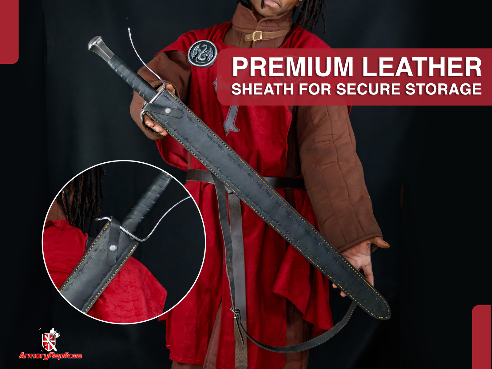 Hand-Forged Medieval Longsword | Full Tang | High Carbon Spring Steel w/ Sheath