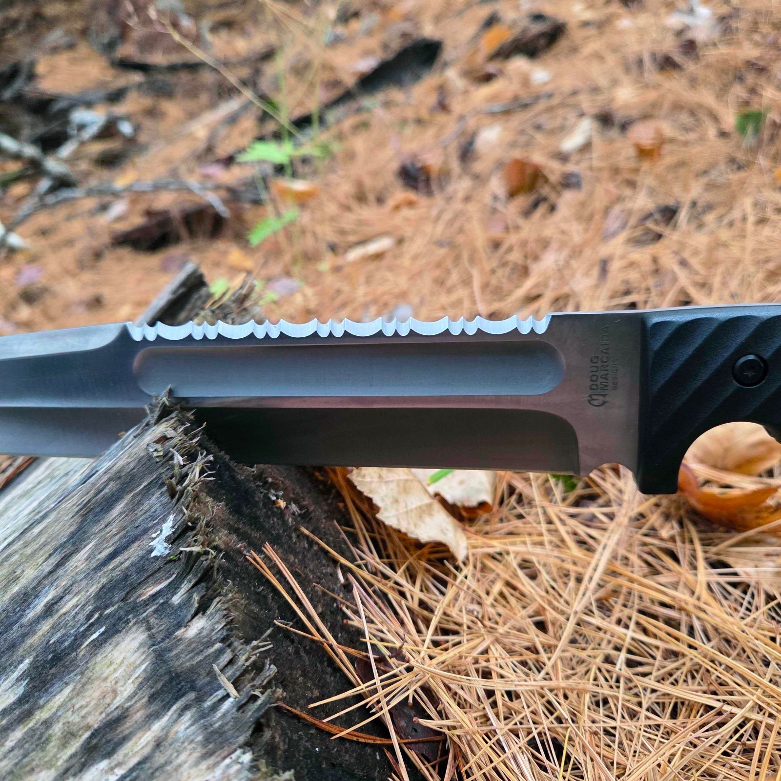 BattlBolt Fixed Blade Full Tang Machete Hunting Survival Knife by Doug Marcaida
