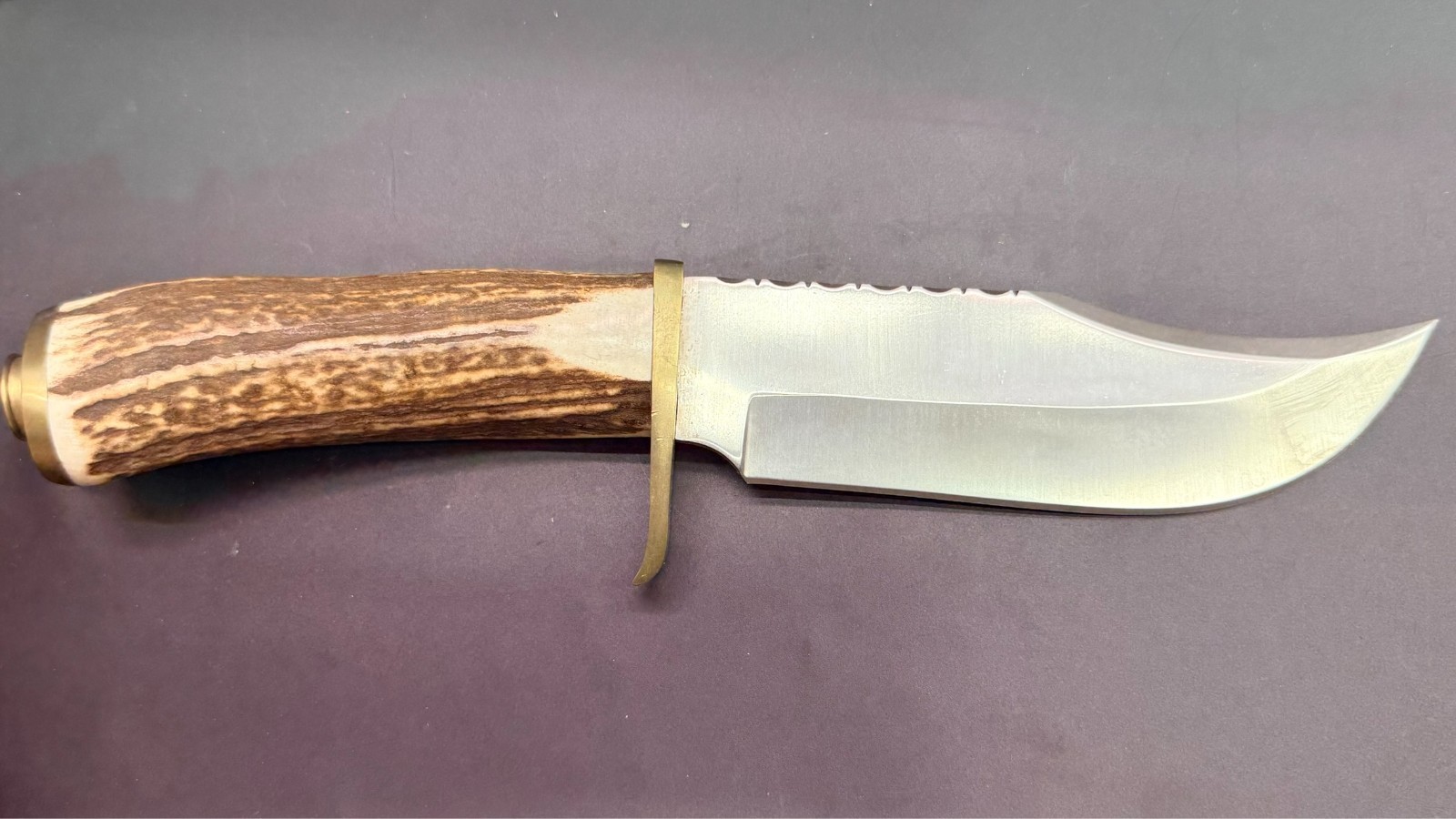Colt CT-30645 .45 Stag Bowie Hunting Knife 5.5″ 440A Leather Sheath Box