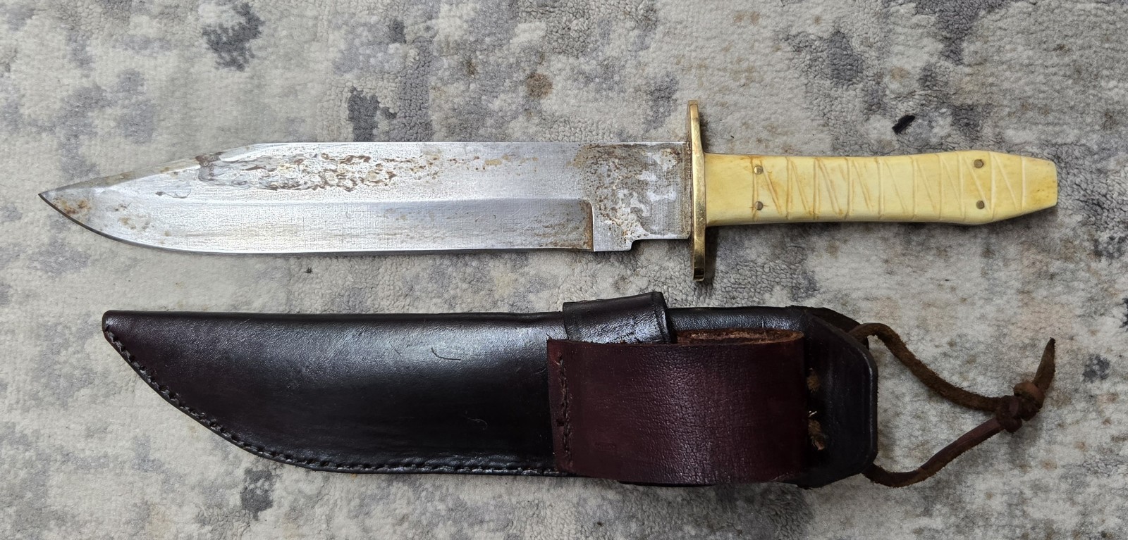 Reproduction Campaign Quality Bowie Knife Living History and Reenacting