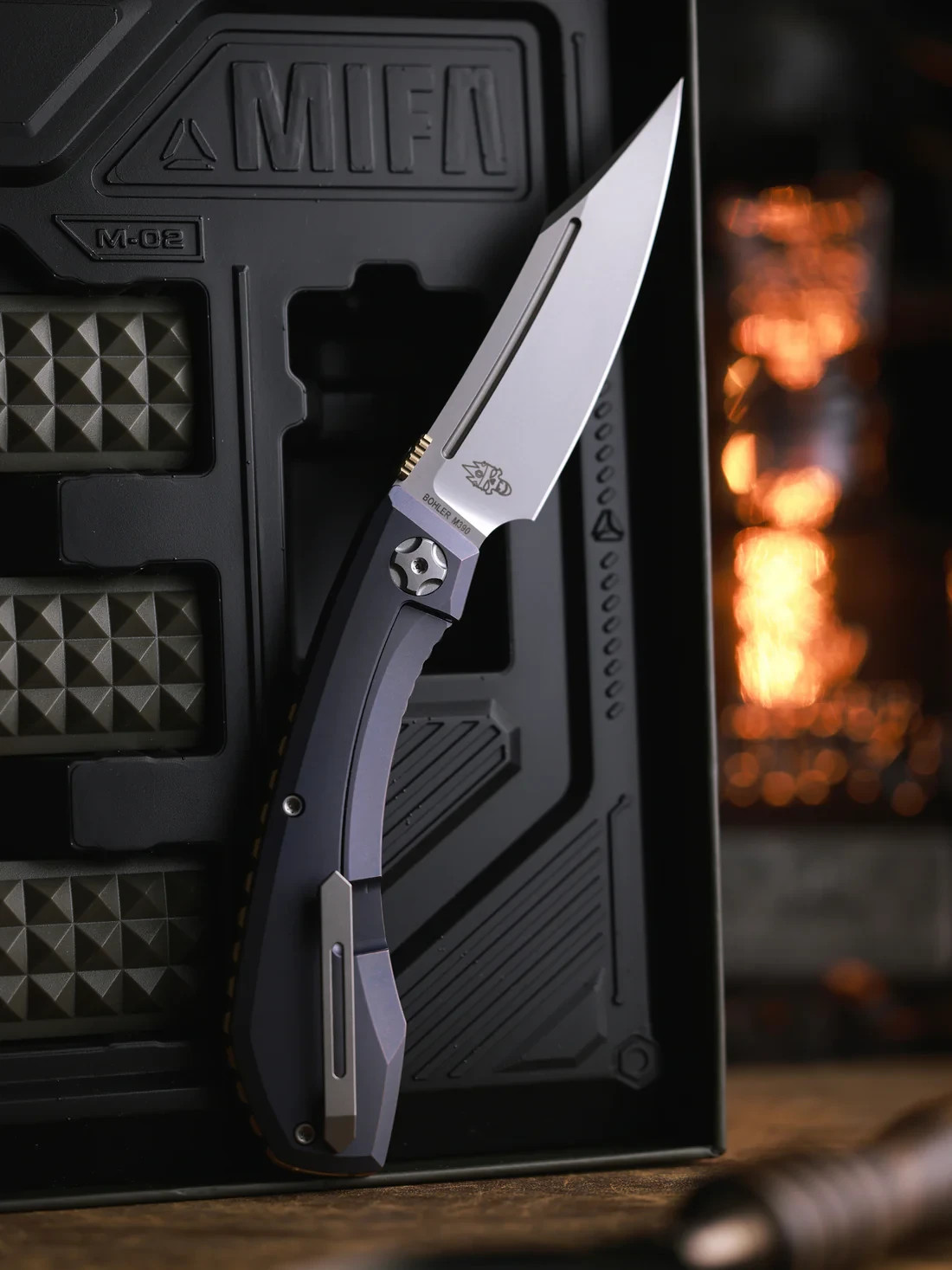 North Mountain Blade Redeemer Folding Knife 3⅜» M390 Steel Blade Titanium Handle