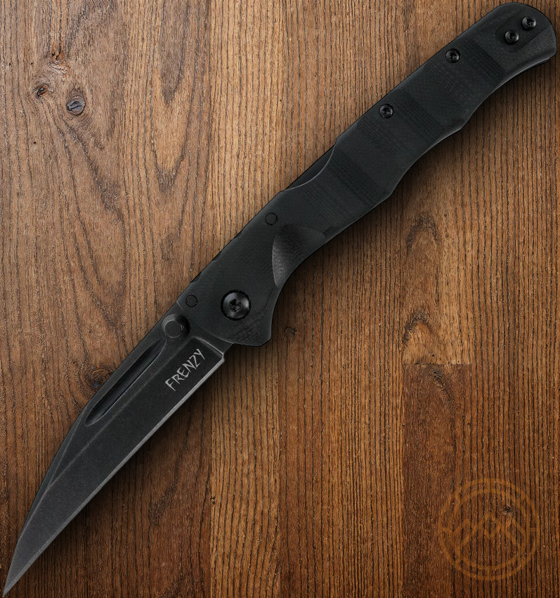 Cold Steel Frenzy II Folding Knife 3.5″ CPM-3V Steel Blade Black G10 Handle